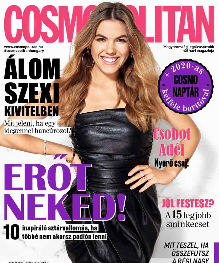 For the Cosmopolitan magazine, Adél Csobot singer was posing in a Sentiments dress for the cover photo shooting
